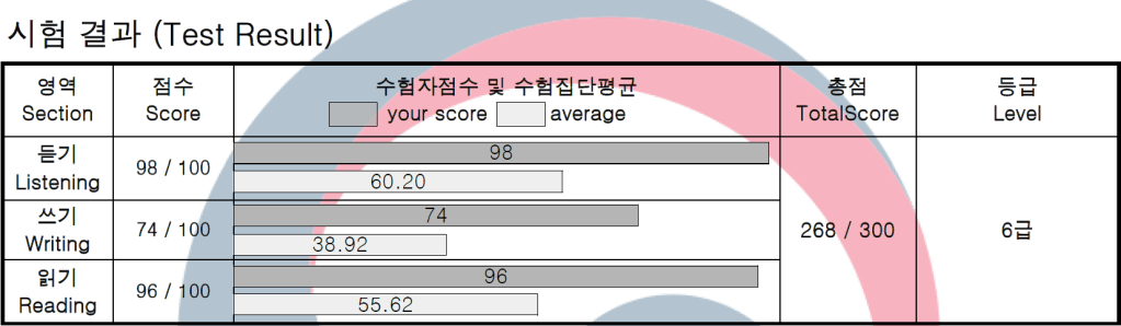 Achieved highest level in Korean exam&nbsp;(TOPIK)